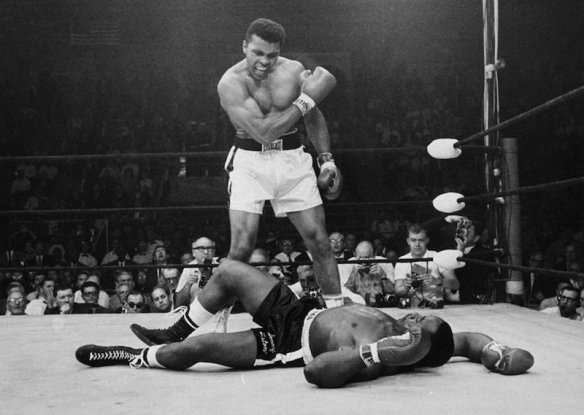 Ali defeats lLston by Gordon Parks